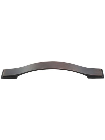 Mirada Strap Cabinet Pull - 6 1/4 inch Center-to-Center in Brushed Oil Rubbed Bronze.